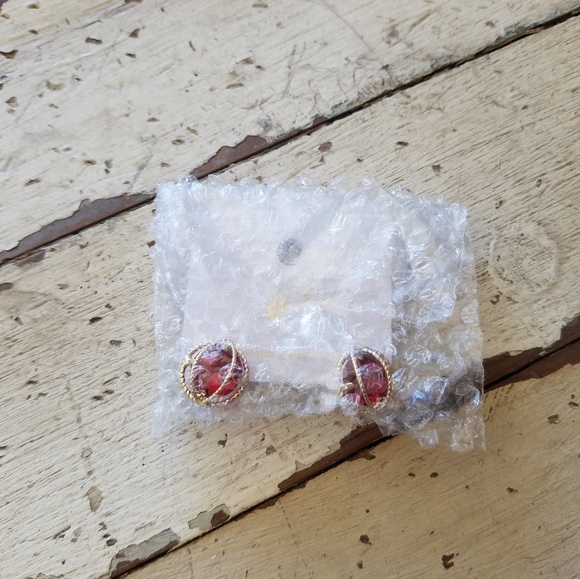 Charming Charlie Carlyle Cage Stud Earrings - Picture 3 of 6
